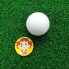 HOKUSHIN TRADING MK0476 Golf Ball Marker Peko-chan Acrylic Marker Yellow