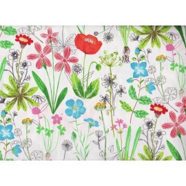 3 Wishes BTY FARM FRESH in Bloom Print 100% Cotton Quilt Craft 3 Wishes Fabric by Yard