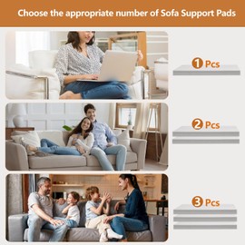 22"×22" Couch Cushion Support for Sagging Seat, 2-Pack 40D Square High-Density Foam Sofa Cushion Support Board,Couch Supporter for Under The Cushions,Grey