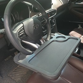 차량용 받침대 운전대 트레이 쟁반 테이블 핸들 식탁 책상 Car Cup Holder Steering Wheel Tray Table Handle Desk