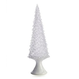 Giftcraft Christmas Tree with Lights, 11.02-inch Height, Acrylic, Home Décor, Holiday Tradition
