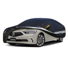 Holthly Sedan Car Cover Custom Fit Acura RLX 2013-2021, 100% Waterproof Breathable Outdoor Car Covers, Sun Rain Dust Snow Protection. (Ships from US Warehouse, 3~7-d)