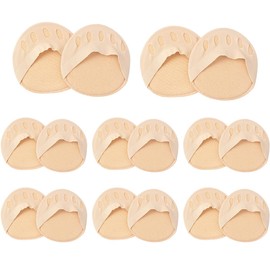 AEIOPRS 8 Stück Vorfußpolster Mittelfußpolster für Füße aus Stoff Orthopädische Einlegesohlen zum Schutz von Schuhen und Füßen orthopädisches Fußbett