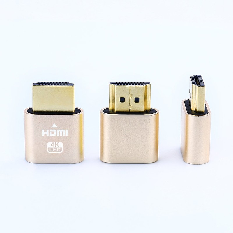 DTECH 4K HDMI Dummy Plug Display Emulator Headless Ghost Adapter