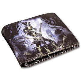 Men's Wallet Skeleton Rocker - Play Dead Fantasy Wallet, Multicoloured, multicoloured, Additional pocket