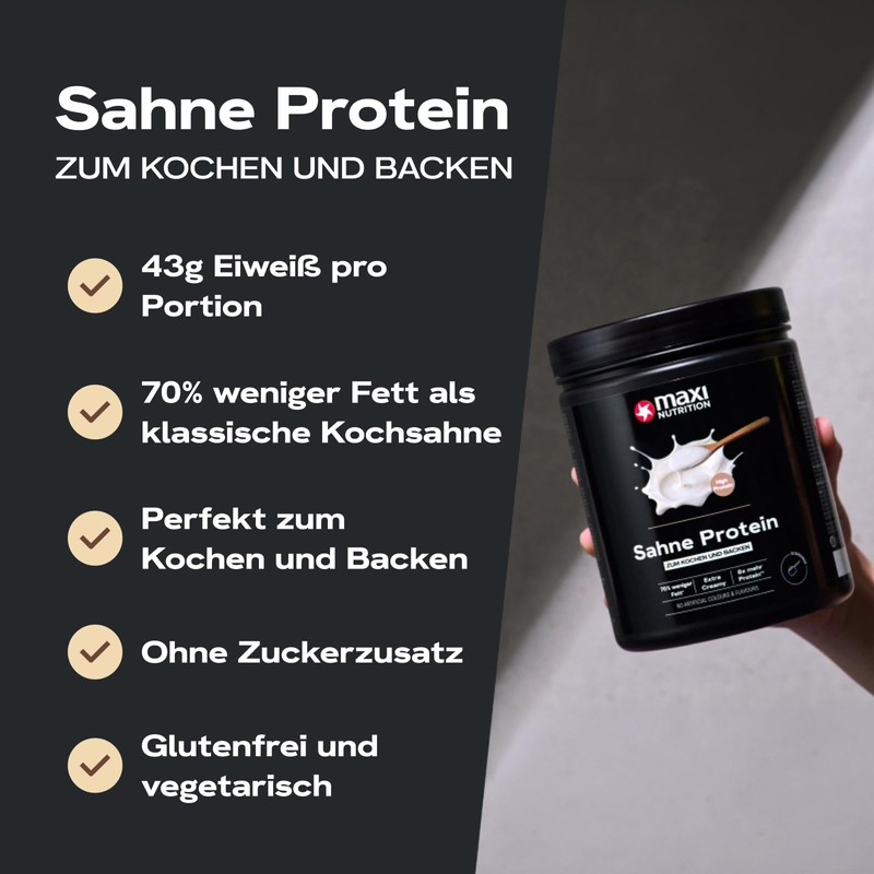 MaxiNutrition Cream Protein 500 g, 43 g Protein per Serving,