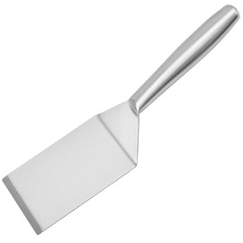 Kichvoe Espátula De Acero Inoxidable Para Panqueques Plancha De Metal Aleta Espátula De Cocina Pala Para Carne Espátula Para Freír Raspador Para Parrilla De Barbacoa Parte Superior Plana