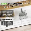 Kitchen And Bar Sink, 15x17 Inch Stainless Steel Drop In