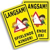 Pack of 2 - Achtung Kinder Sign (20 x 30