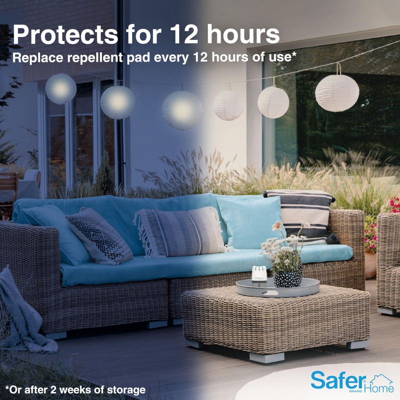 Safer Brand Home SH1200 Outdoor Natural Mosquito Repellent - Uses