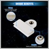 RATCHROLL 2 Pcs Window Door Glass Channel Retainer Clip, 1.77"x1.61"x0.35"