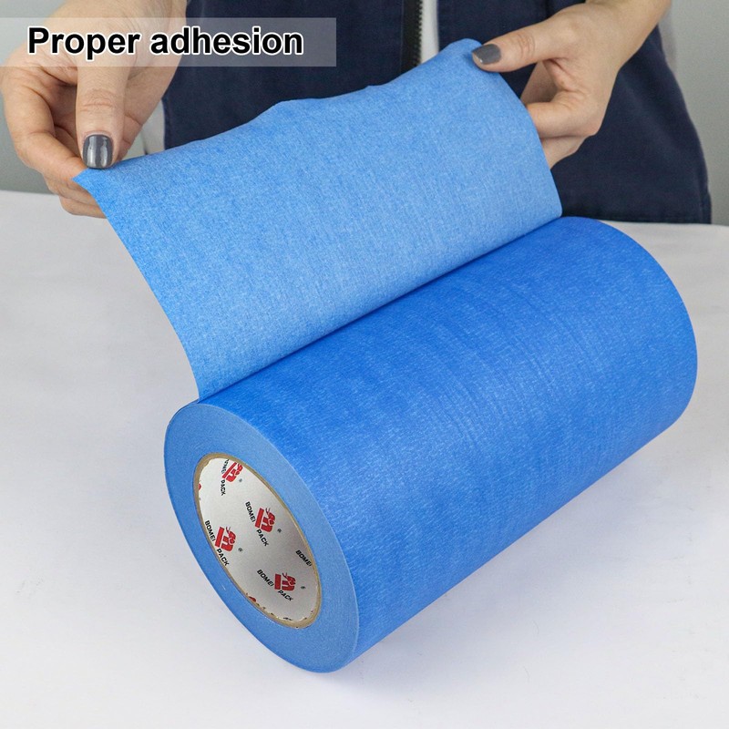 BOMEI PACK Wide Blue Painters Tape 9 Inches x 60