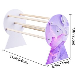 Basumee Headband Holder Hair Accessories Headbands Organizer for Girls Headband Display Hairband Storage Organizer Room Decor for Girls, Marble Purple