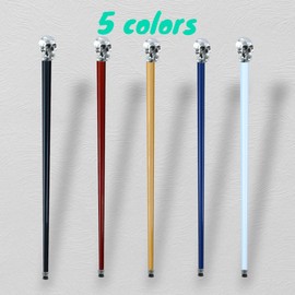 Cavagnini Bastón calavera de madera de haya natural para mujer hombre regalo abuelo hecho a mano en Italia, Maestro