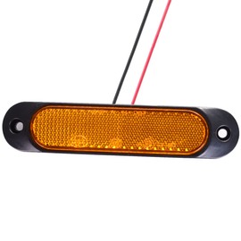 Greluma Pack of 4 Amber 27 LEDs Super Bright Side Marker Lights Lamp/Rear Marker Lights/Outline Lights/Tail Light for Car Bus Truck Truck Trailer Boat