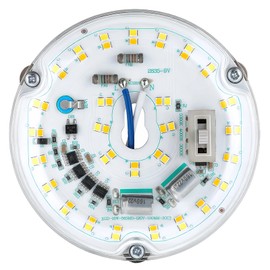 LED Ceiling Fan Light Retrofit Kit, 4 Inch, Ceiling Light Replacement kit Panel PCB Engine, 18W, 3CCT 3000K-4000k-5000K Shift by Toggle Switch 120V, ETL, 2200LM, CRI90, Dimmable