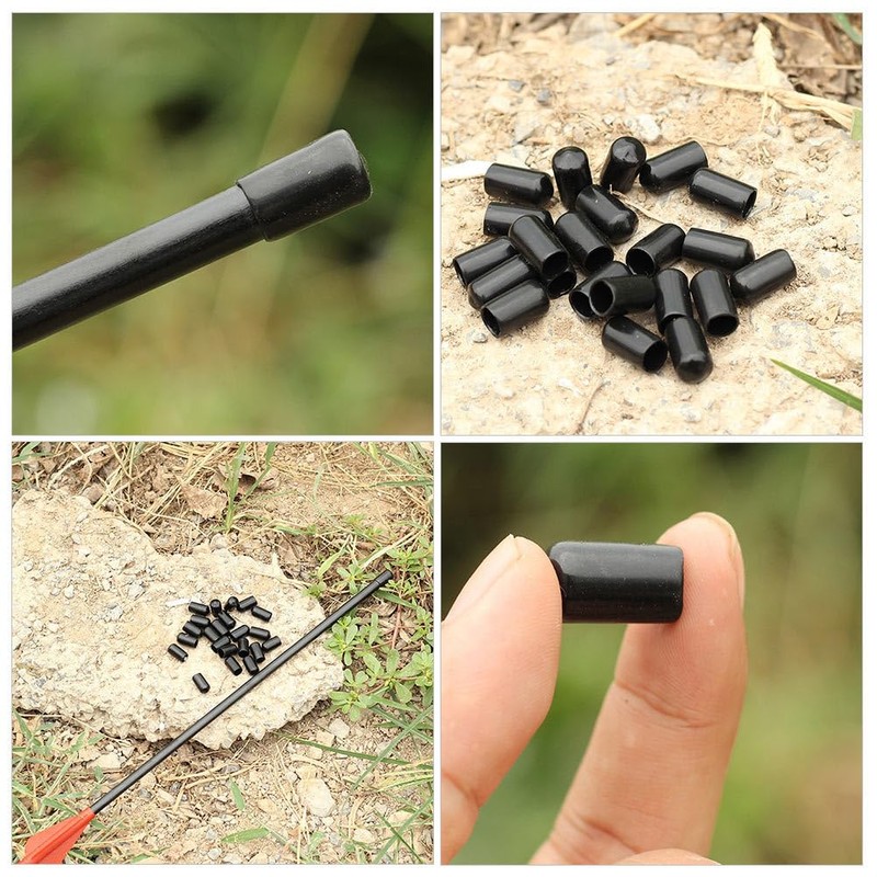 Practice Archery Arrowhead, 10Pcs Arrowhead Rubber Tips Glue Arrowhead Safety