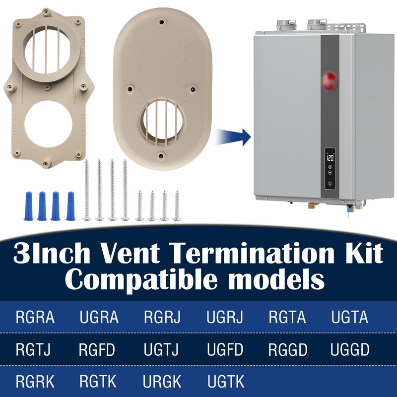 SP20286 Water Heater & Furnace Horizontal Vent Termination Kit Compatible