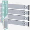 Ruichang Bamboo Kitchen Drawer Divider 4 Pack,17-22" Adjustable Utensil Drawer