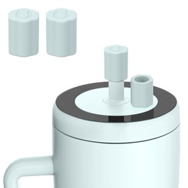 Rolitwils 2 Pack Magnetic Straw Cover, Silicone Leakproof Straw Protector for Tumbler, Compatible with Era/Resa, Drinkware Accessory