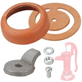 Pitcher Pump Repair Kit for Simmons 1160/PM500 & Hand Pumps – Includes -3 1/2 inch Lower Valve Leather, Cup Leathers, Check Valve Weight,for Spout Hand Press Pumps