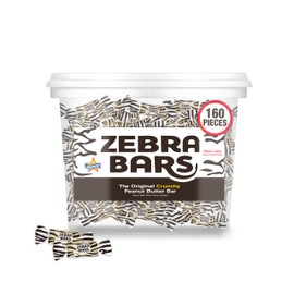 ATKINSONS CRUNCHY PEANUT BUTTER BARS - Jar 0.34-oz Each ( 160 in a Pack )