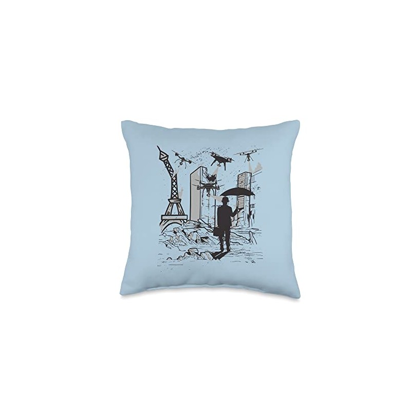 Drones-pilot Drone with camera quadrocopter game drones Throw Pillow