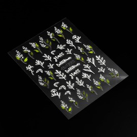 Ieron Nail Art 5D Dreidimensionale sommerfrische rosa Kamelie 3D-geprägte Nagelaufkleber Kleine Blumenblattaufkleber