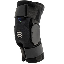Physiohab KneeFlex Active Hinged Knee Brace, Adjustable Straps, Lightweight Hinge System, Open Back Knee Brace - (Large)