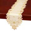 Simhomsen Embroidered Snowflakes Table Runners for Christmas Holiday and Winter