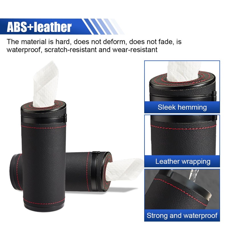 Car Tissues Holder, Multifunctional Tissue Cylinder Boxes, Car Tissues Canned,