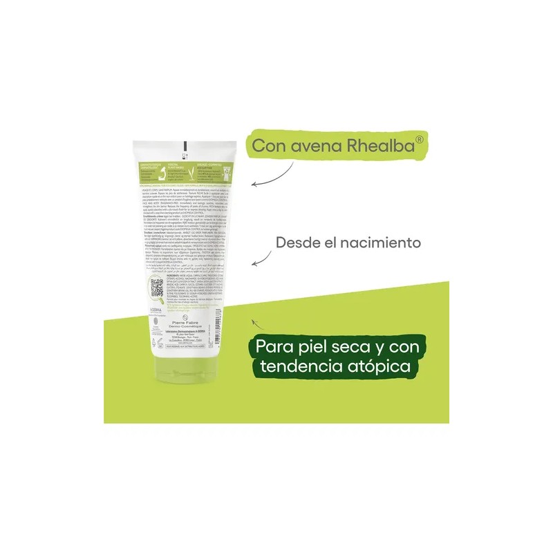 Crema Emoliente Exomega Control A-Derma 200 ml Piel Seca Diario