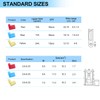 Twidec/110Pcs Nylon Flag Spade Female Insulated Terminals 22-18 18-14 12-10