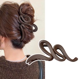 MILANA Hair Clip, Large Wavy Hair Clip, Large Barrette, Hair Clip, Hair Accessory, For Adults, Cute, Elegant, Lightweight, Strong, Hair Ornament, Korean Style, Hair Clip, Hair Clip, For Daily Use, For