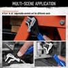 HORUSDY 3-Piece Adjustable Wrench Set (6/8/10 in), Wide Jaw Black