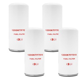 4PCS F1810PM0 Fuel Filter Element Spin-on Particulate Replacement for 1200KTG9075 Filter Head 18 GPM 1-12UN 10 Micron Carbon Steel Canister Suitable for use with diesel gasoline kerosene