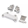 Unbranded Chrome 2" Risers 1" Handlebar Clamp For Harley Softail