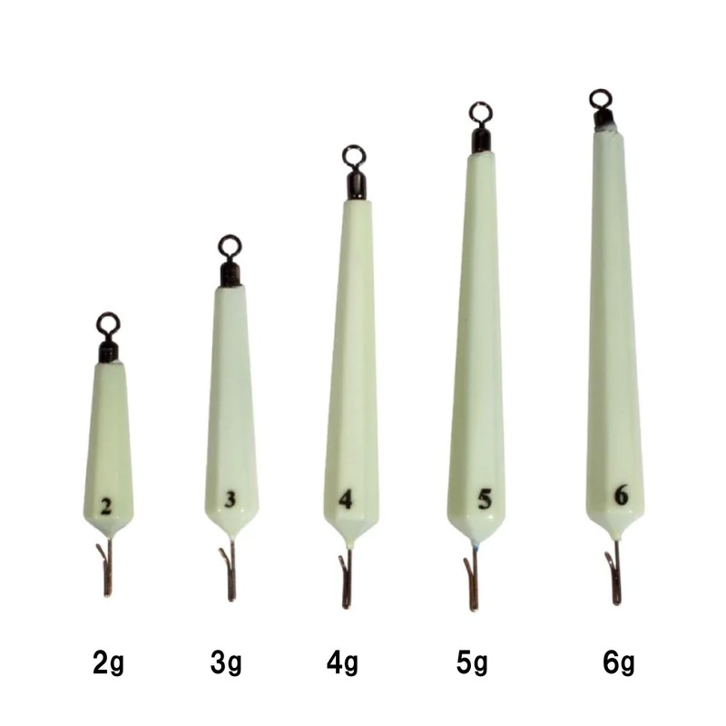 Sasame SAT91 Wakasagi Oniraku 6-sided Luminous Sinker 0.2 oz (4