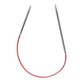 Addi AD7107025-05.00 Circular Knitting Needle, Silver, 5 mm, 25 cm Length