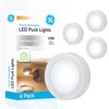 GE Wireless LED Puck Lights, Battery Operated, 20 Lumens, Touch