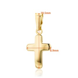 OROVI 14ct Yellow Gold Cross Pendant, Yellow Gold