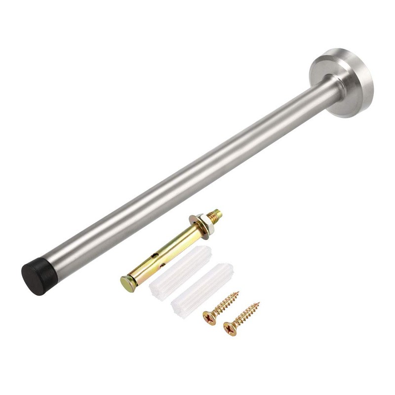 sourcing map Wall Mounted Door Hinge with Rubber Buffer 201