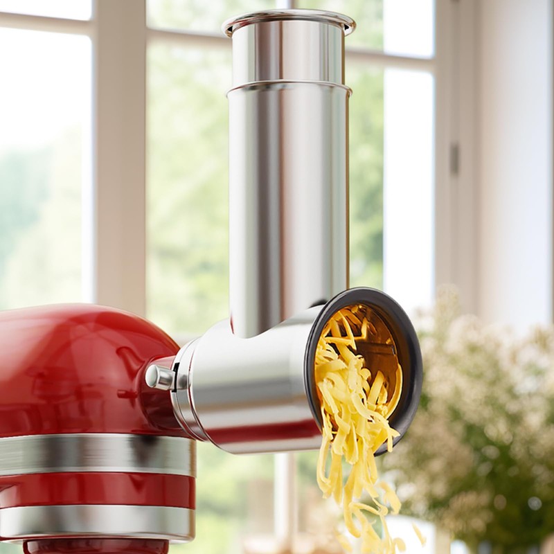 Stainless Steel Slicer Shredder Attachment for KitchenAid Stand Mixers, Cheese
