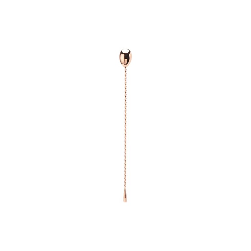 Genware BS-T35C Stainless Steel Copper Coated Teardrop Bar Spoon, 35