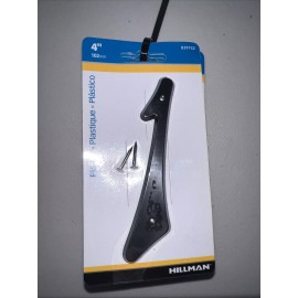 Hillman 839752 Black Plastic Nail-On Weatherproof 1-Number 4 In 102 mm