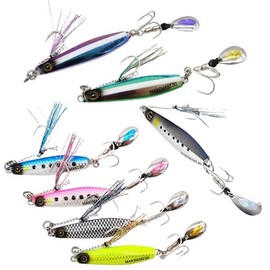 Hayabusa FS417 Jack Eye Makimaki, 2.1 oz (60 g), #12 Real Fish Scales, Blue Sardine Net Luminous