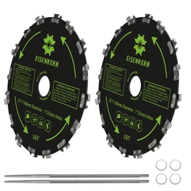 9" Chainsaw Brush Cutter Blade for Weedeater - 20 Tooth Circular Trimmer Saw Blade with 7/32" File, for Trimming Trees, Clearing Underbrush, Cutting String, Weeds and Bush (3 Pack)