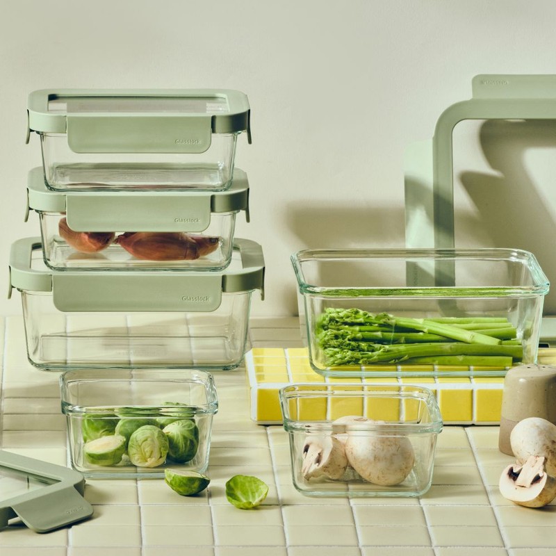 Glasslock Essentials Container Rectangle 1300ml