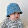 Baby Kids Denim Cowboy Fisherman Sun Hat (Korean Style) Hat Circumference 45-47cm (Reference Age 6-18 Months) + Size Selection/Busy Denim Light Blue 3ea
