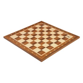 The House of Staunton Burmese Rosewood and Maple Wooden Tournament Chess Board - 2.25" Squares with Notation and Logo